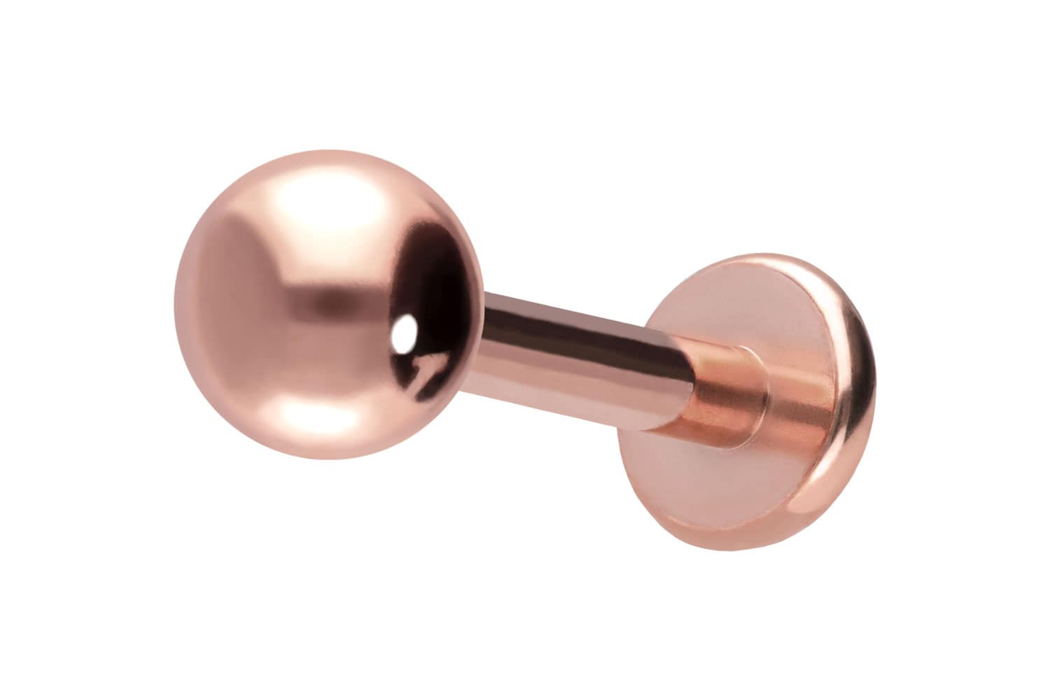 Titan Labret Piercing mit Innengewinde